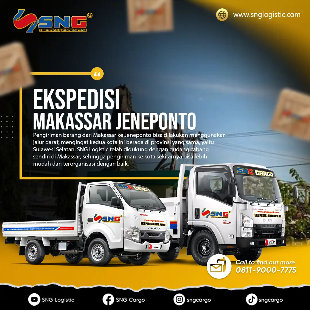 Ekspedisi Makassar Jeneponto Cepat 2-3 Hari Sampai